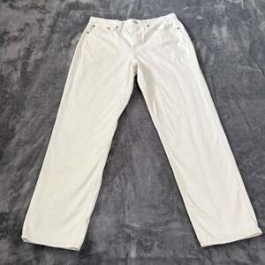 J.Crew Slouchy Boyfriend Jean Womens Size 24 Off-White Cotton Denim